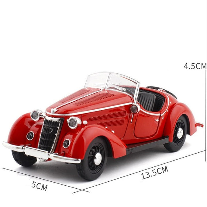 Resembling Audi Old Best Diecast Car - Red | 1:32 Scale Model