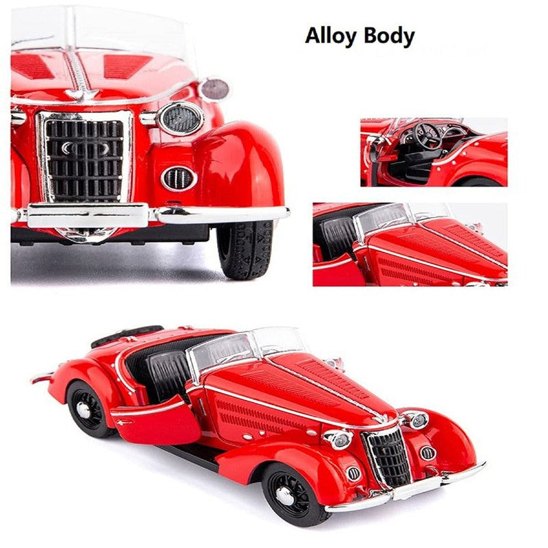 Resembling Audi Old Best Diecast Car - Red | 1:32 Scale Model