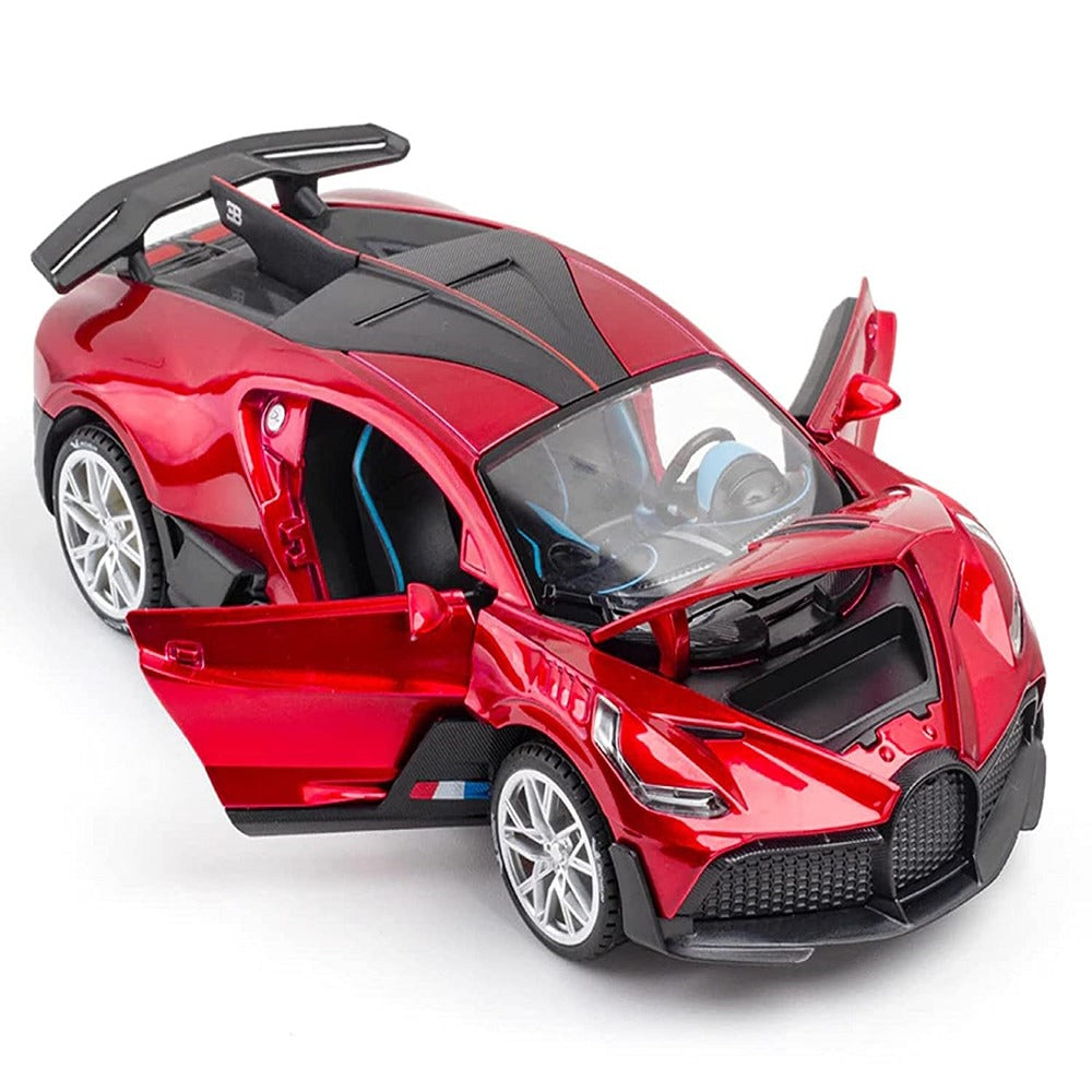 Resembling Bugatti Divo 3in Diecast Car | 1:32 Scale Model | Red