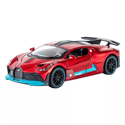 Resembling Bugatti Divo 3in Diecast Car | 1:32 Scale Model | Red