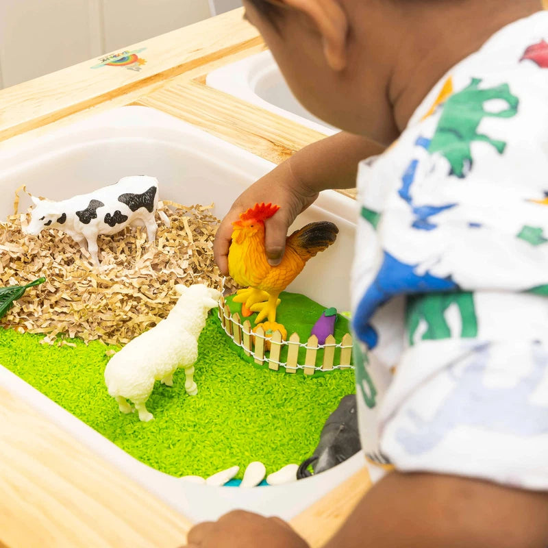 DIY Farm Sensory Bin for Kids | Farm Themed With Animals | 2-5 Years