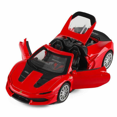 Resembling Ferrari J50 Open Diecast Car | 1:32 Scale Model | Red