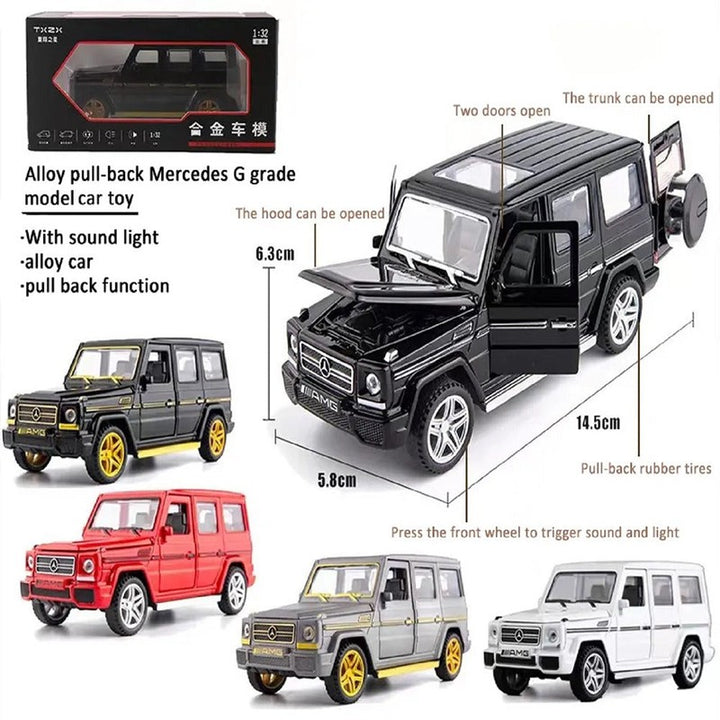 Resembling Mercedes-Benz G-Class Hs Diecast Car (Black) | 1:32 Scale Model