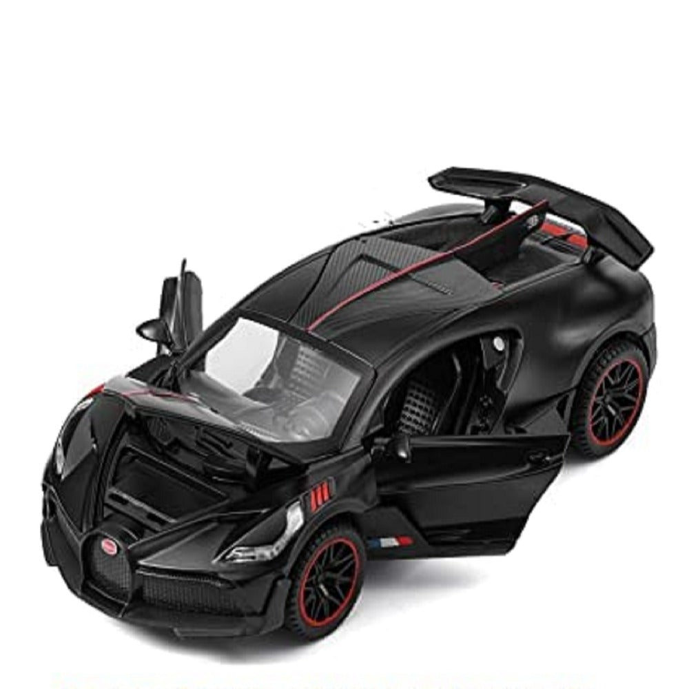 Resembling Bugatti Divo 3in Diecast Car | 1:32 Scale Model | Black