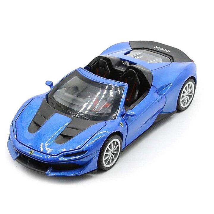 Resembling Ferrari J50 Open Diecast Car | 1:32 Scale Model | Blue