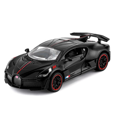 Resembling Bugatti Divo 3in Diecast Car | 1:32 Scale Model | Black