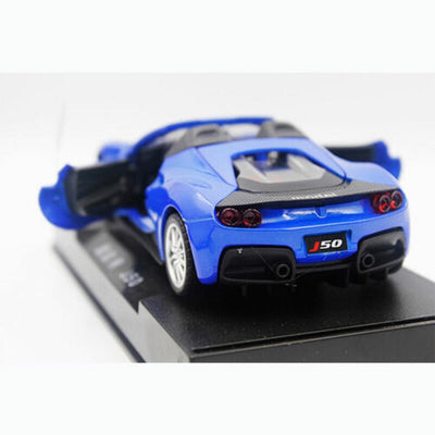 Resembling Ferrari J50 Open Diecast Car | 1:32 Scale Model | Blue