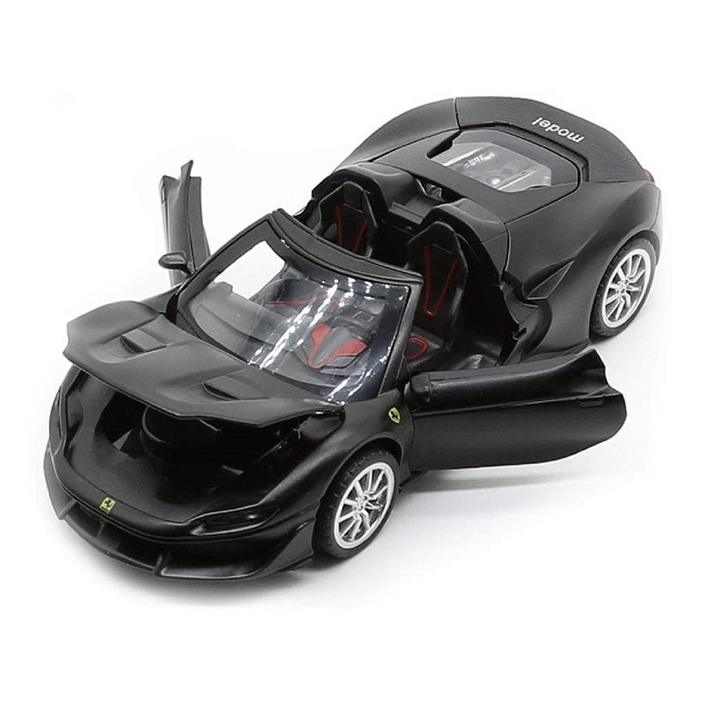 Resembling Ferrari J50 Open Diecast Car | 1:32 Scale Model | Black
