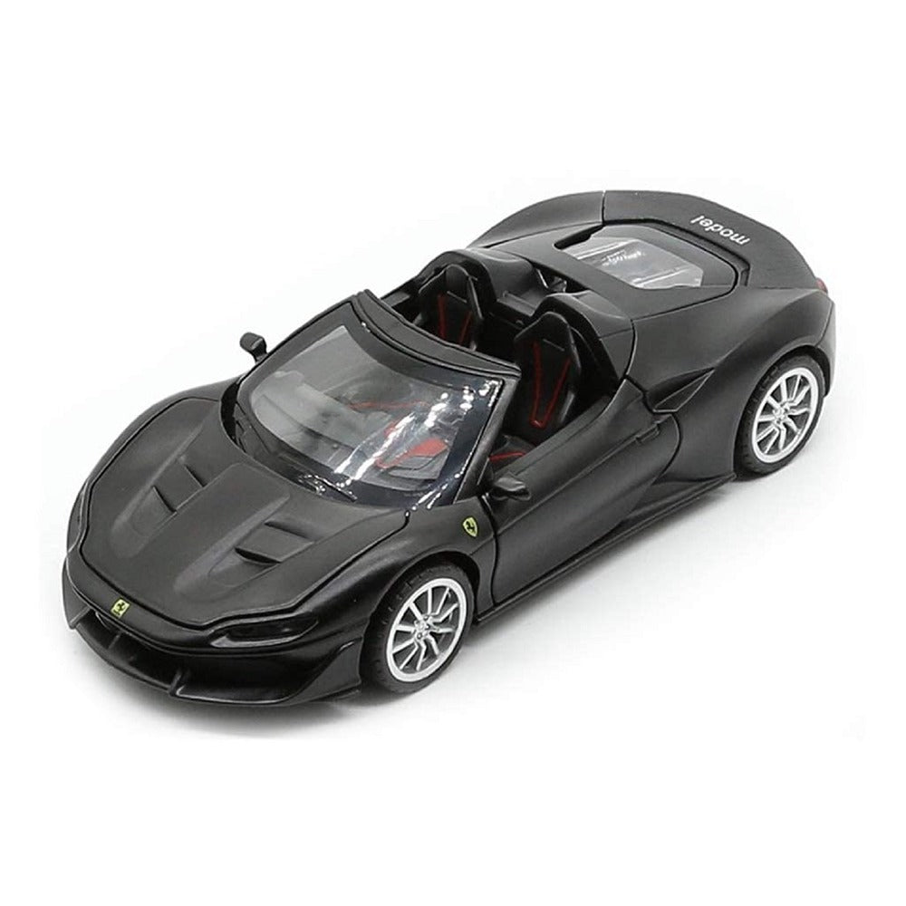 Resembling Ferrari J50 Open Diecast Car | 1:32 Scale Model | Black