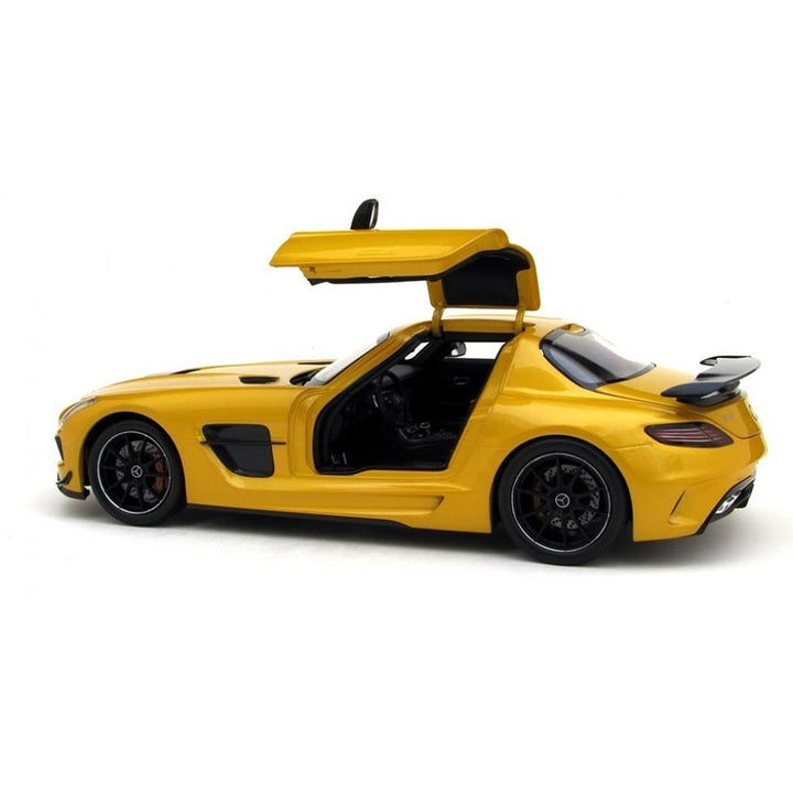 Resembling Mercedes Benz SLS AMG Coupe Diecast Car | 1/32 Scale Model | Yellow