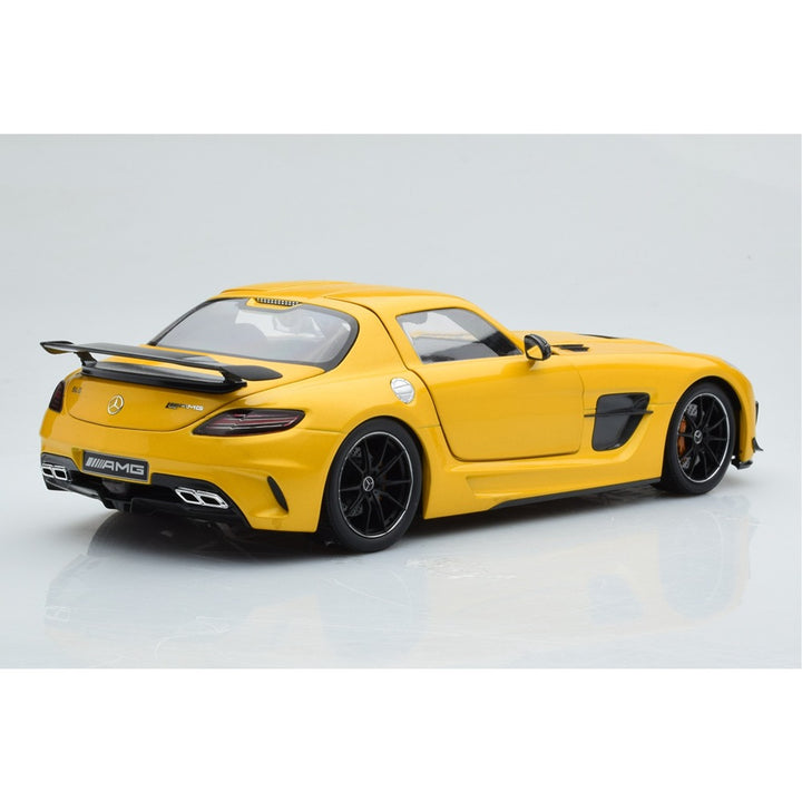 Resembling Mercedes Benz SLS AMG Coupe Diecast Car | 1/32 Scale Model | Yellow