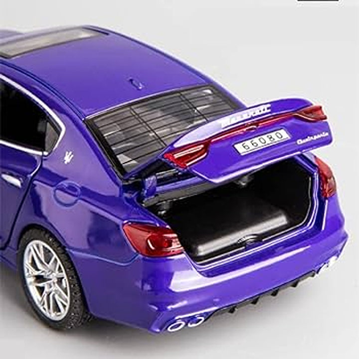 Blue Resembling Maserati Quattroporte 66080 Diecast Car | 1:32 Scale Model