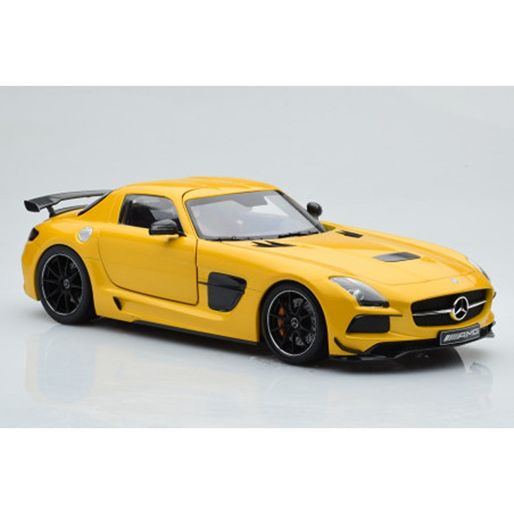 Resembling Mercedes Benz SLS AMG Coupe Diecast Car | 1/32 Scale Model | Yellow