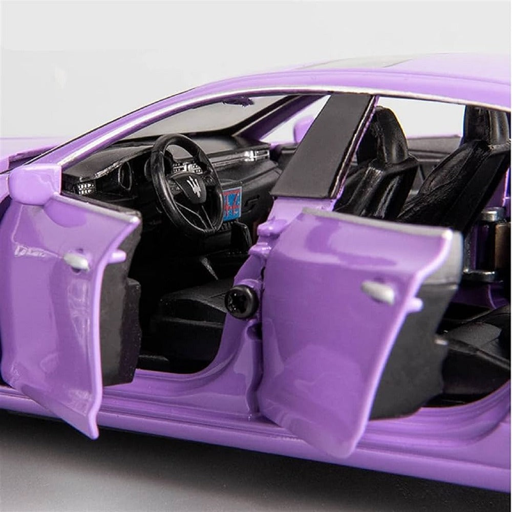 Purple Resembling Maserati Quattroporte 66080 Diecast Car | 1:32 Scale Model