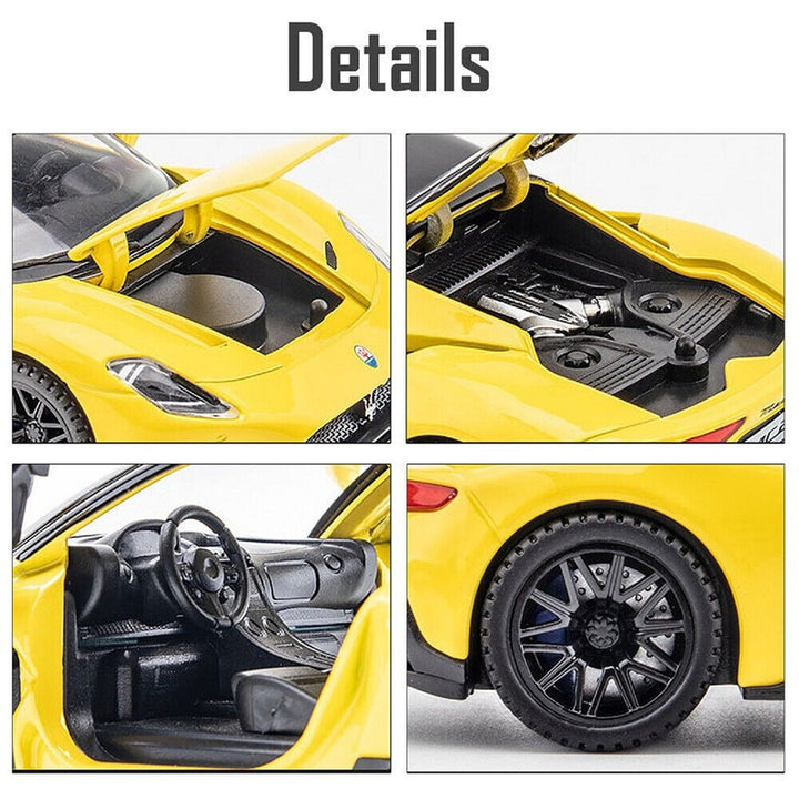 Resembling Maserati MC20 Diecast Car | Yellow