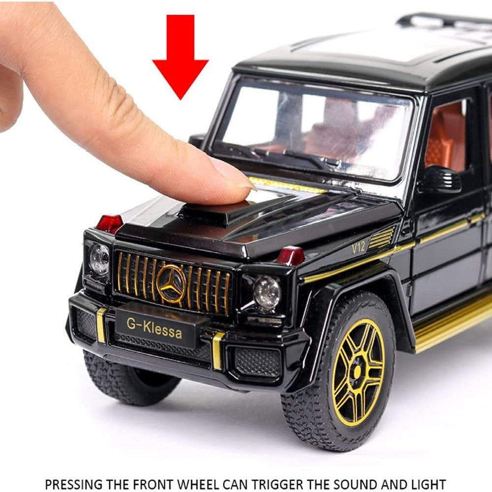 Resembling C-Klessa Benz 132 AMG-G63 Diecast Car | 1:32 Scale Model | Black