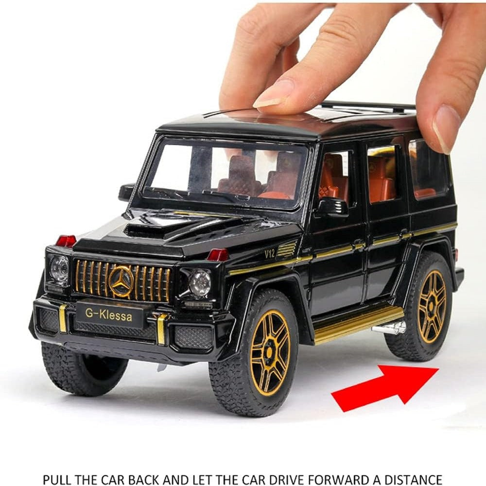 Resembling C-Klessa Benz 132 AMG-G63 Diecast Car | 1:32 Scale Model | Black