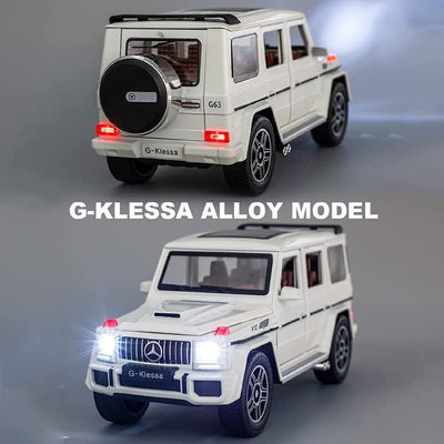 Resembling C-Klessa Benz 132 AMG-G63 Diecast Car | 1:32 Scale Model | White