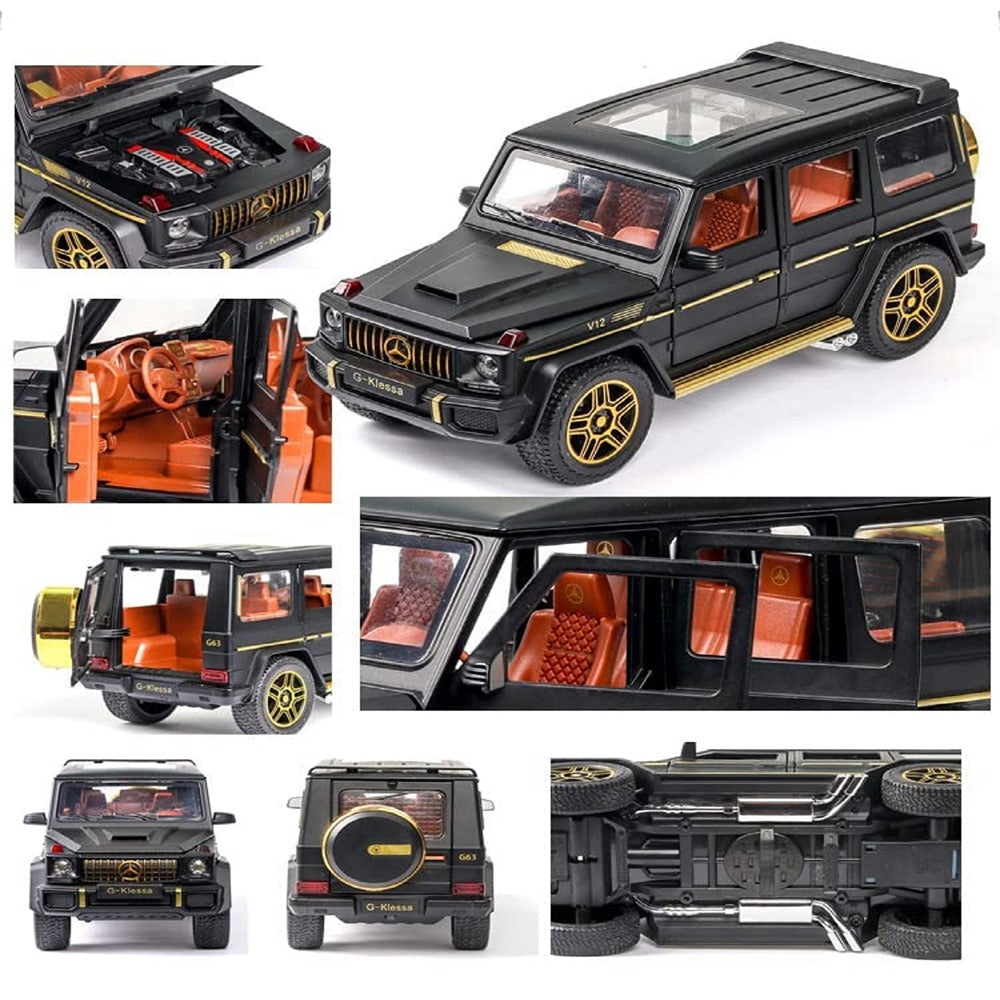 Resembling C-Klessa Benz 132 AMG-G63 Diecast Car | 1:32 Scale Model | Black