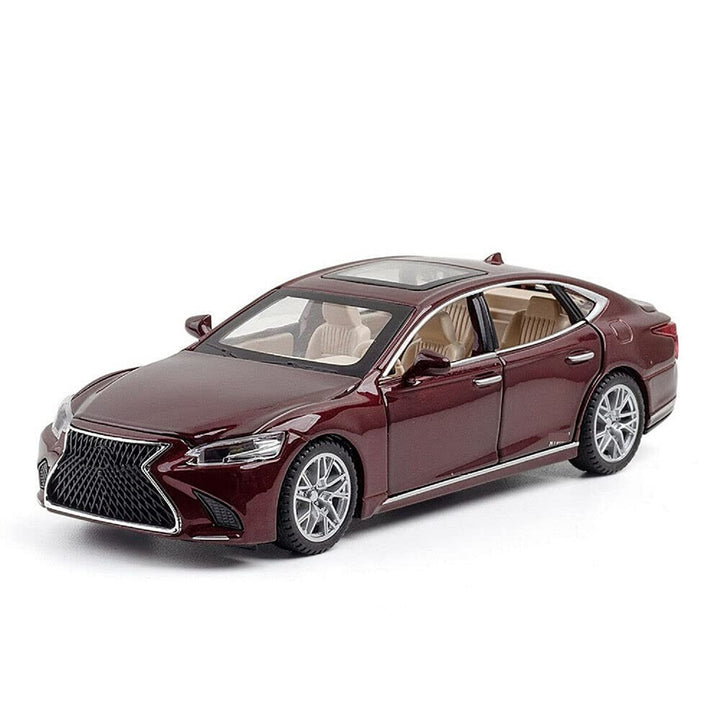 Resembling Lexus ls500 News Diecast Car | 1:32 Scale Model | Red