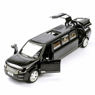 Resembling Long Range Rover - Long Size Diecast Car | 1:32 Scale Model | Black