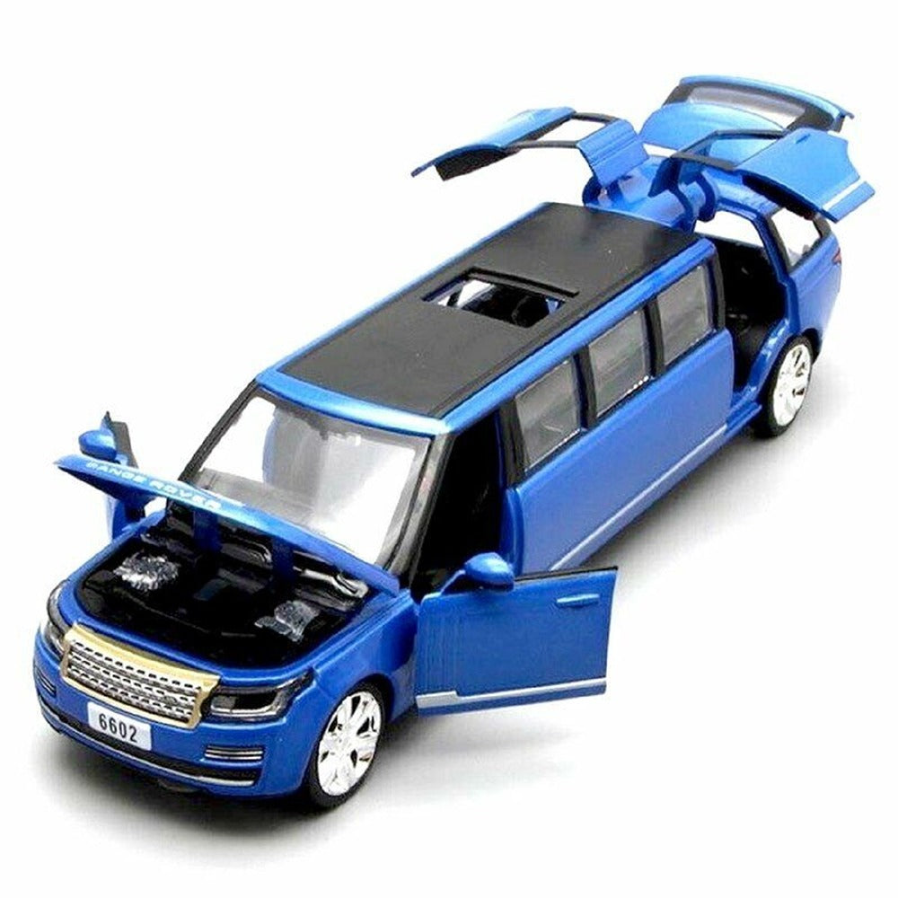 Resembling Long Range Rover - Long Size Diecast Car | 1:32 Scale Model | Blue