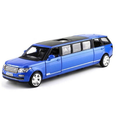 Resembling Long Range Rover - Long Size Diecast Car | 1:32 Scale Model | Blue