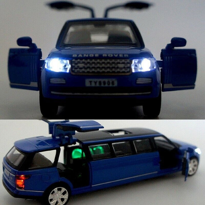 Resembling Long Range Rover - Long Size Diecast Car | 1:32 Scale Model | Blue