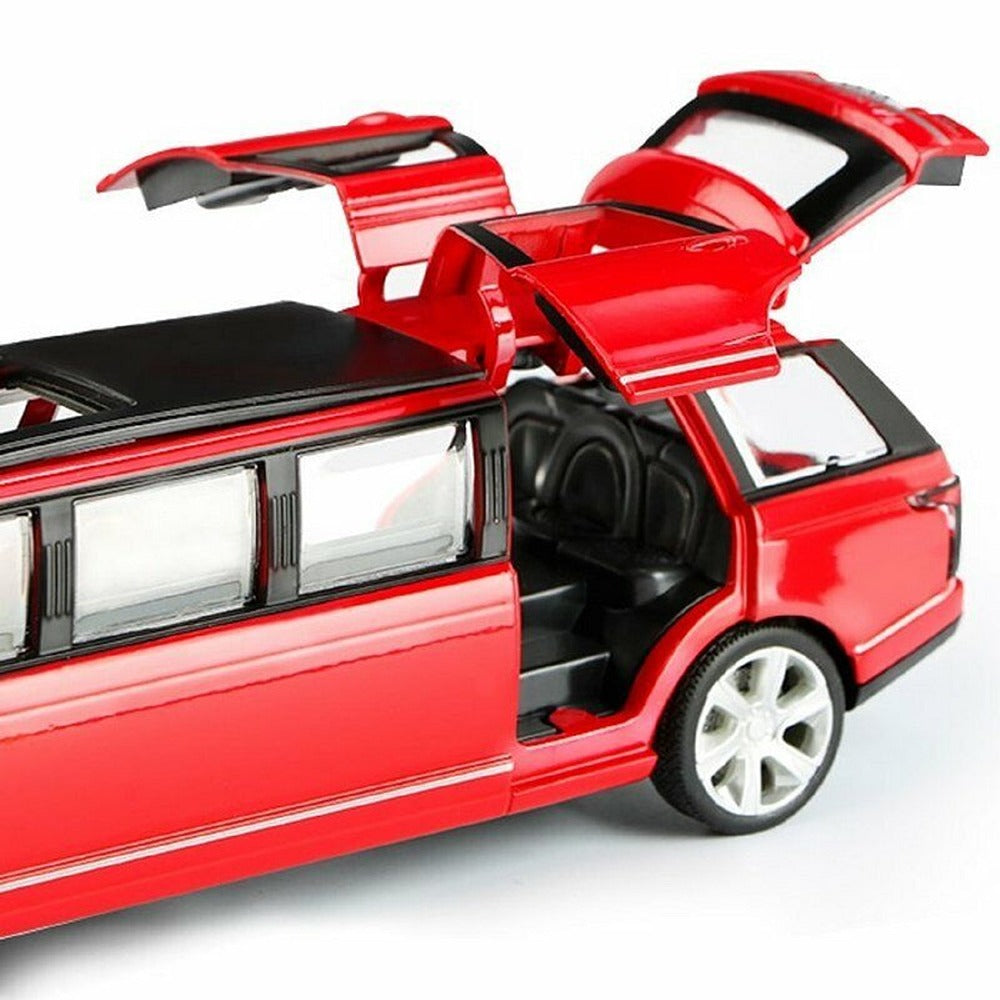 Resembling Long Range Rover - Long Size Diecast Car | 1:32 Scale Model | Red