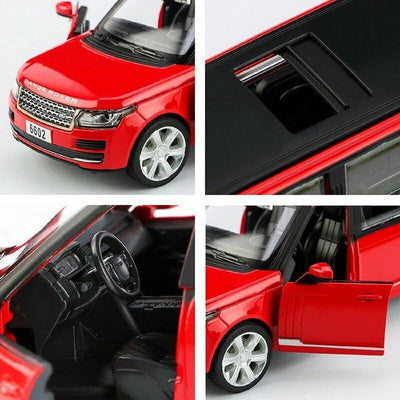 Resembling Long Range Rover - Long Size Diecast Car | 1:32 Scale Model | Red