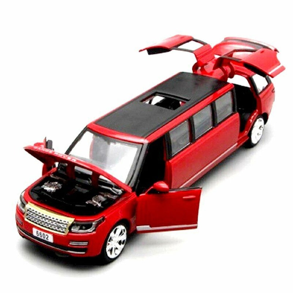 Resembling Long Range Rover - Long Size Diecast Car | 1:32 Scale Model | Red