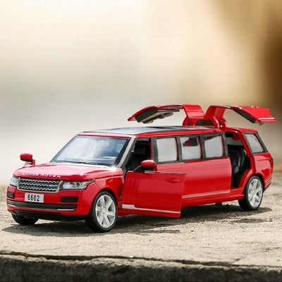 Resembling Long Range Rover - Long Size Diecast Car | 1:32 Scale Model | Red