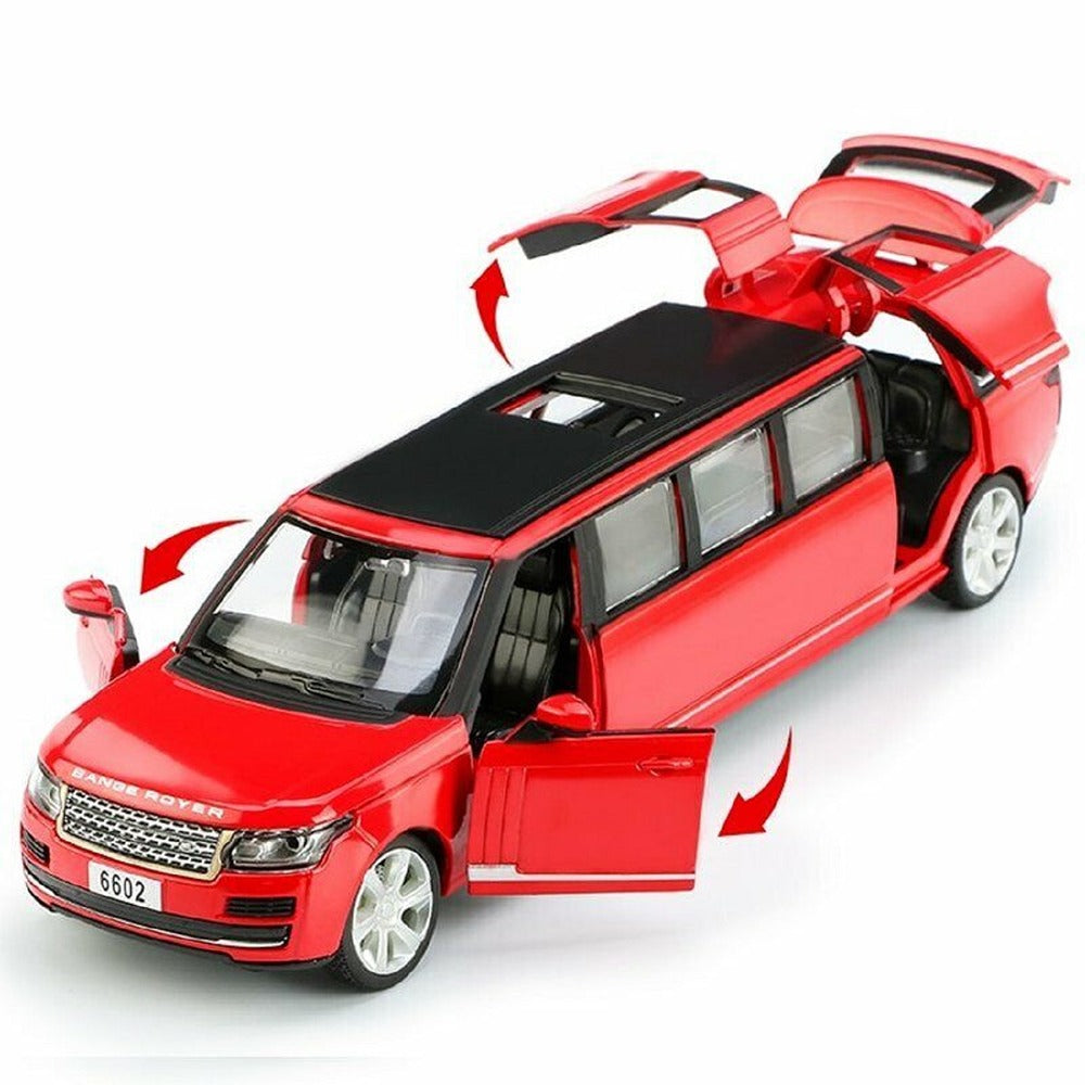 Resembling Long Range Rover - Long Size Diecast Car | 1:32 Scale Model | Red