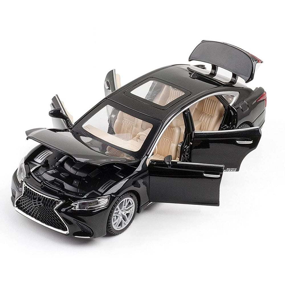 Resembling Lexus ls500 News Diecast Car | 1:32 Scale Model | Black