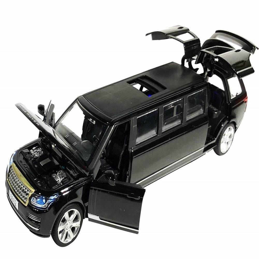 Resembling Long Range Rover - Long Size Diecast Car | 1:32 Scale Model | Black