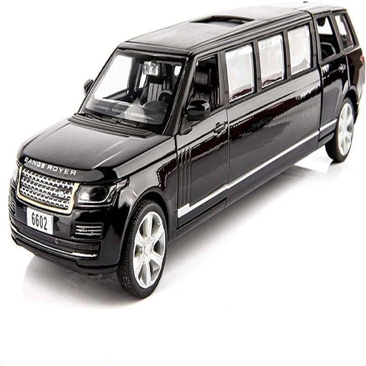 Resembling Long Range Rover - Long Size Diecast Car | 1:32 Scale Model | Black