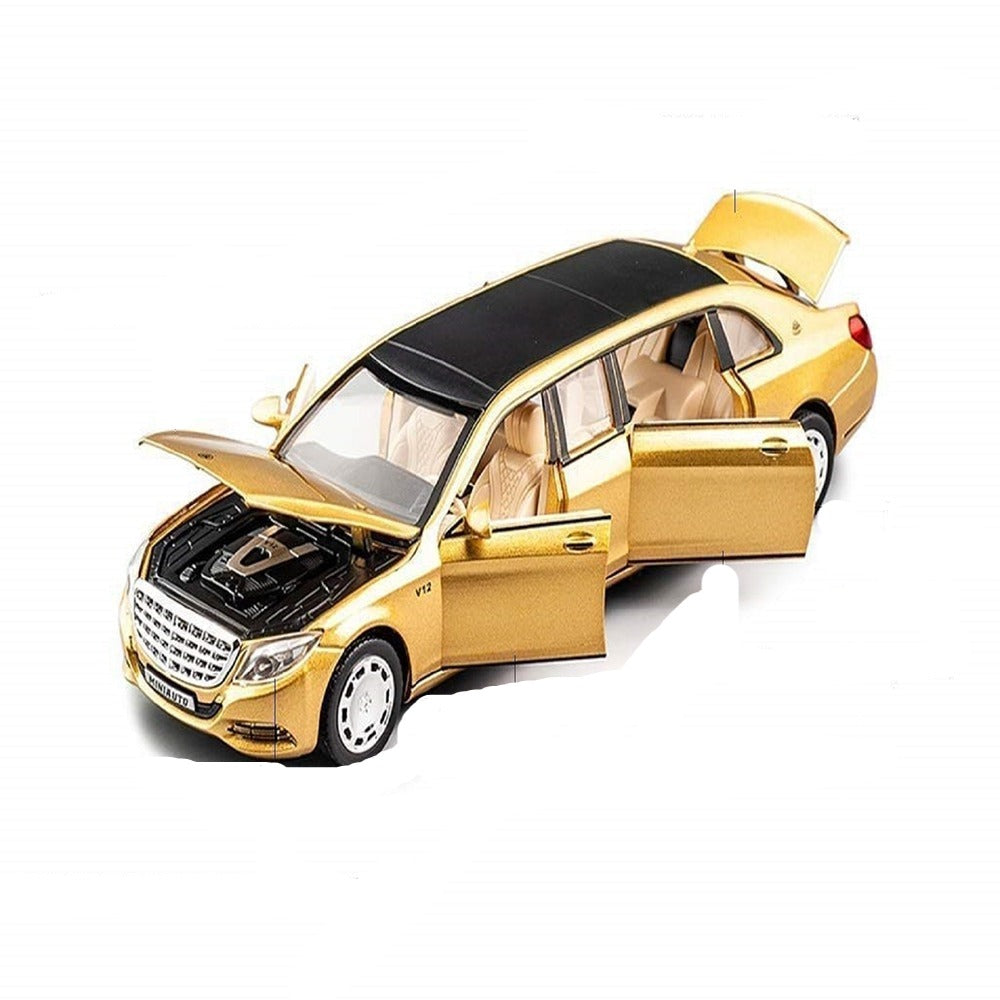 Resembling Mercedes S650 - 6 door Diecast Car | 1:32 Scale Model | Gold