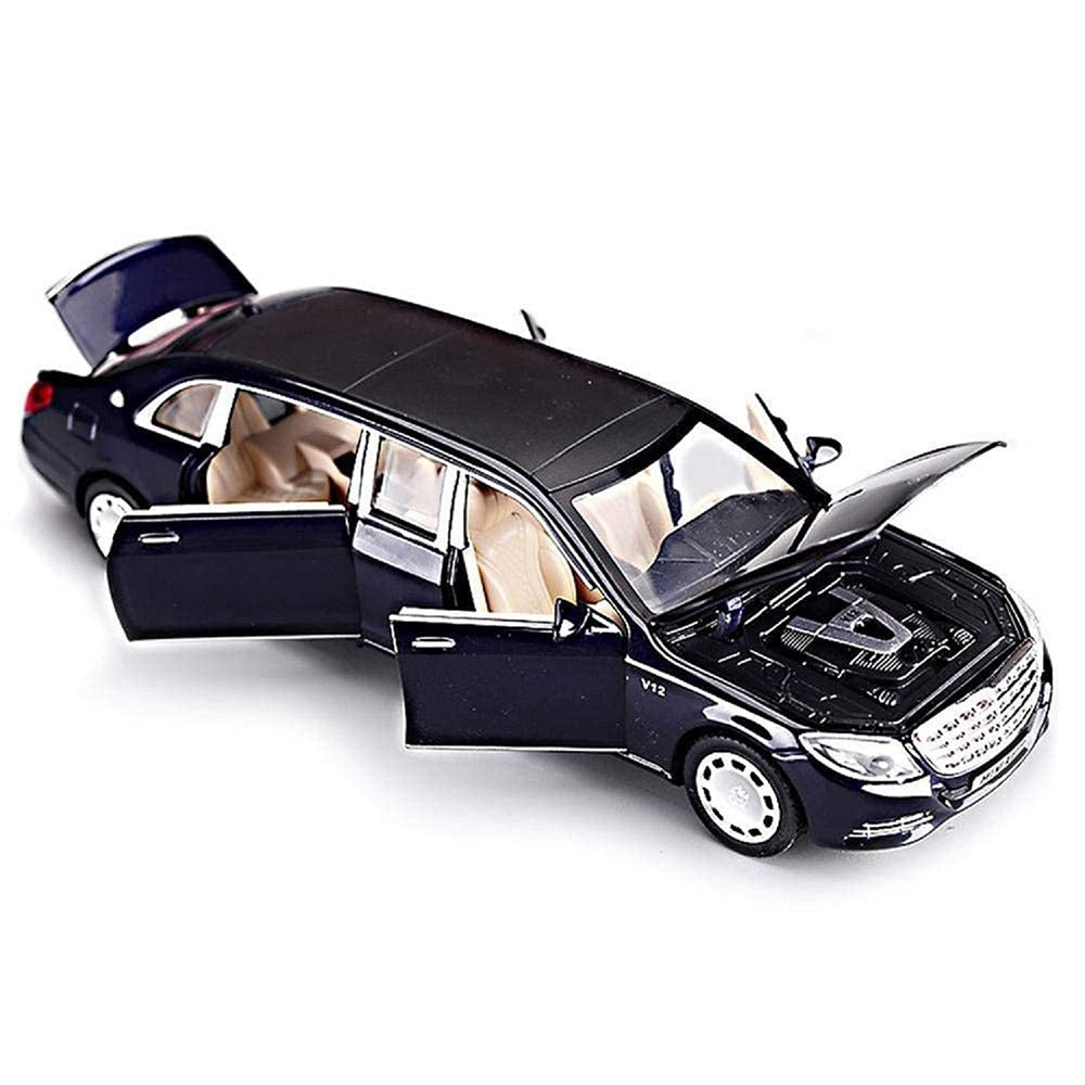 Resembling Mercedes S650 - 6 door Diecast Car | 1:32 Scale Model | Black