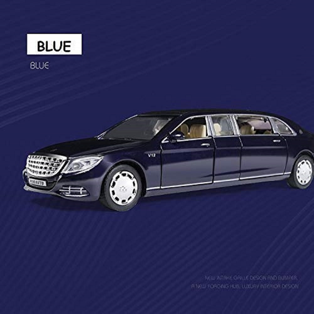 Resembling Mercedes S650 - 6 door Diecast Car | 1:32 Scale Model | Black