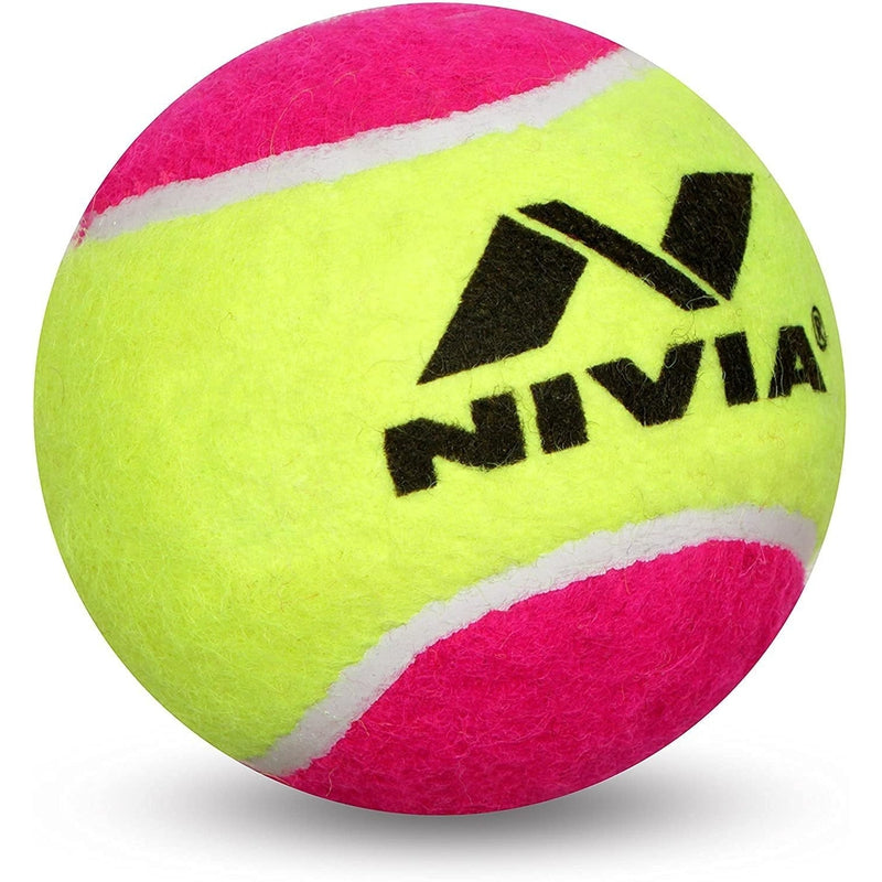 Nivia Cricket Tennis Ball (Pack of 12) | Light Weight - Multicolor