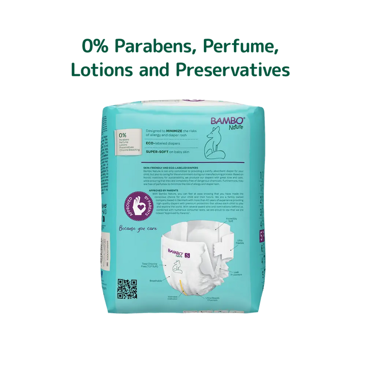 Bambo Nature (5-XL) Diapers | 22 Diapers | 12-18 Kg | 27-40 lbs