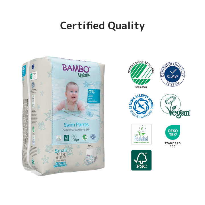 Bambo Nature (Small) Swim Pants | 12 Pants | 7-12 Kg | 15-26 lbs