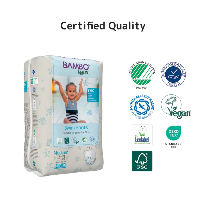 Bambo Nature (Medium) Swim Pants | 12 Pants | 12+ Kg | 26+ lbs