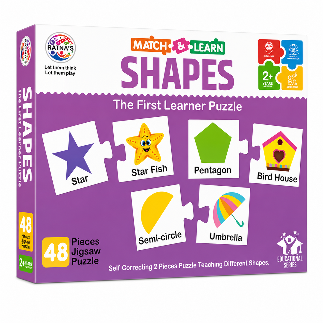 Ratna's Shapes Jigsaw Puzzle – Match & Learn I 24 Pieces