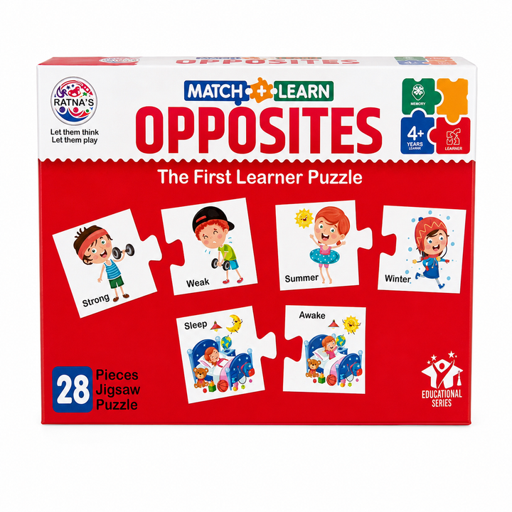 Ratna's Opposites Jigsaw Puzzle – Match & Learn I 48 Pieces