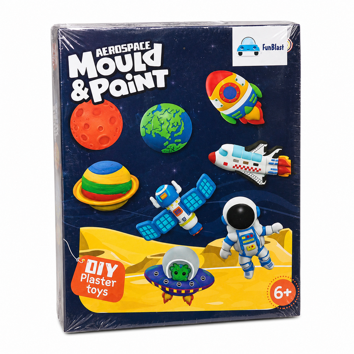 FunBlast DIY Mould & Paint Craft Kit | Paint Your Own Plaster Figurine Art Set