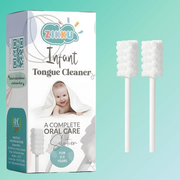 Zikku Infant Tongue Cleaner (Pack of 15 Pieces) | 0-3 Years