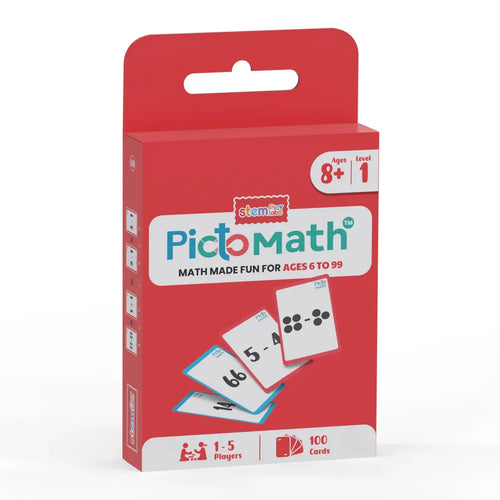 Stemplay Labs Pictomath 8+(Level 1) Educational Card Game