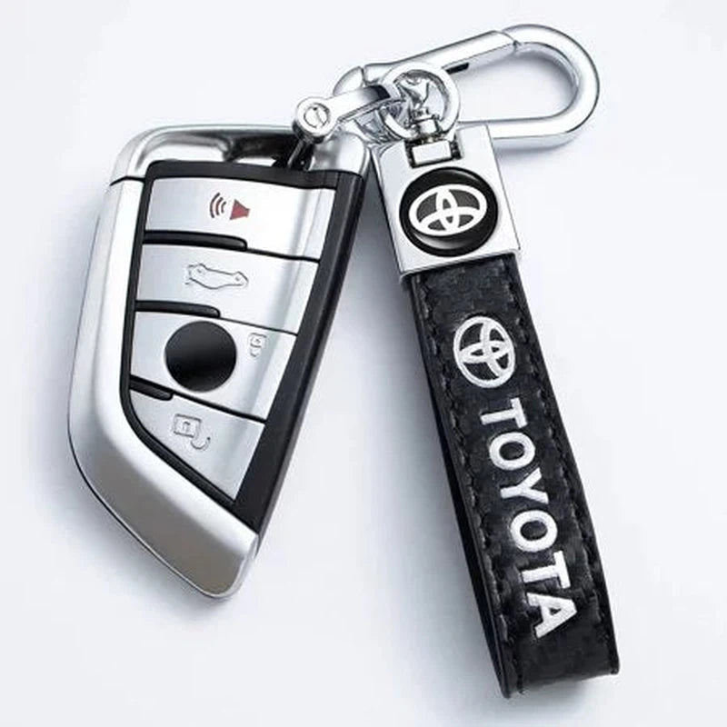 Toyota Leather Metallic Keyring HQ