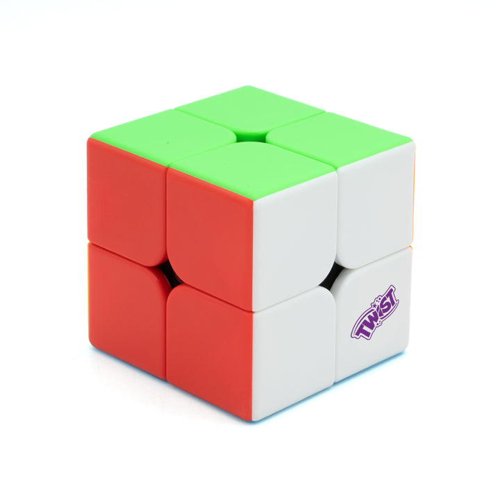 Twist 2x2 Speedcube | Stickerless Cube for Kids & Adults | Magic Speedy Stress Buster Brainstorming Puzzle (Multicolor)